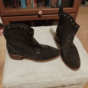 Dolce Vita Studded Dark Gray Ankle Boots